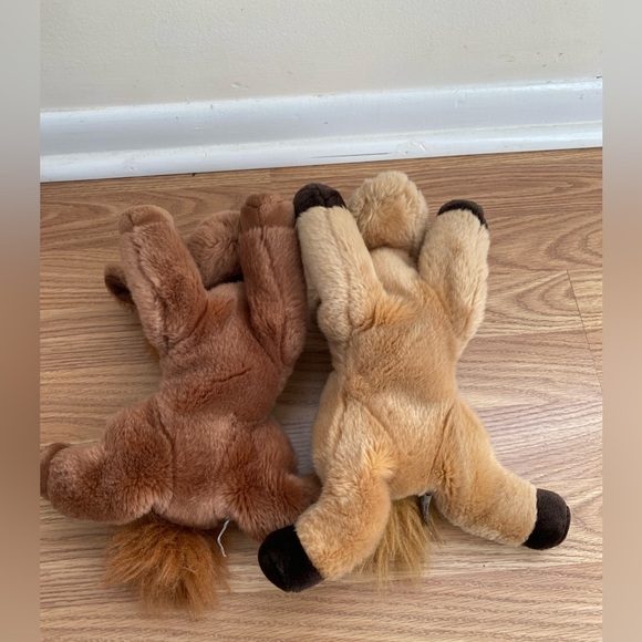 Aurora Flopsie Plush Horses-tan/White Horse And Dark brown/White Horse 12” - Picture 5 of 9